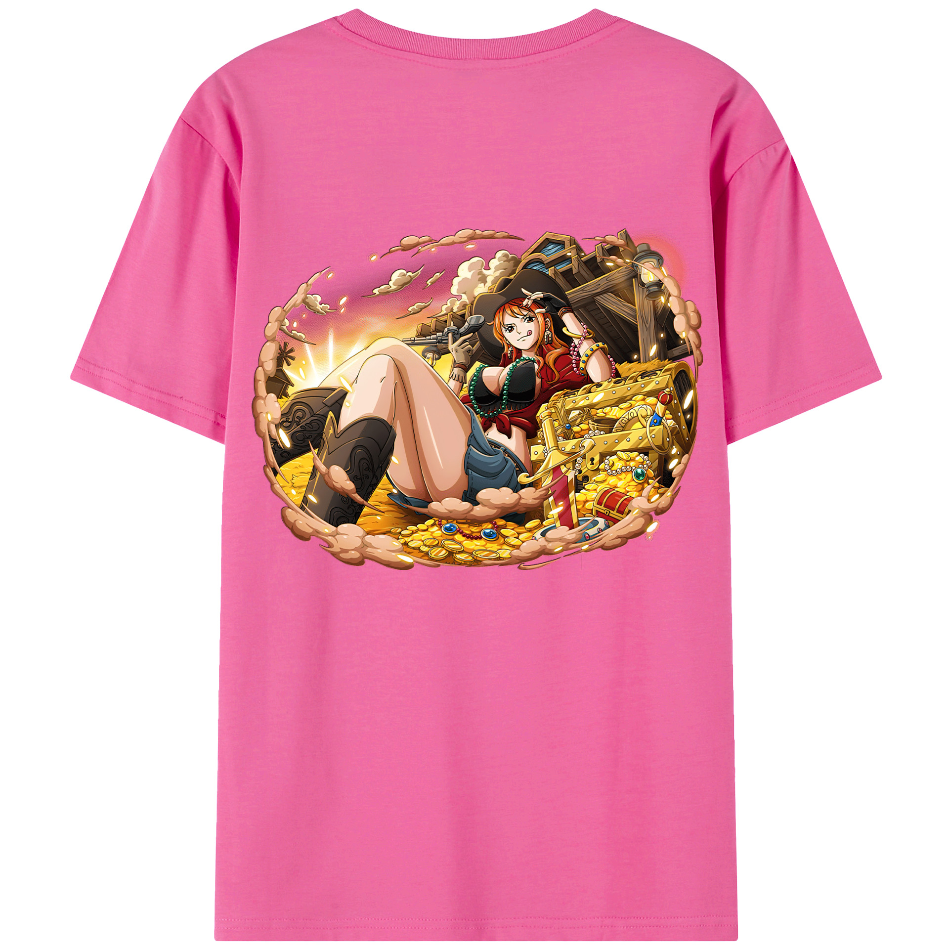 （画像用） ワンピース ナミ ONE PIECE Nami レディース半袖Tシャツ(バックプリント)